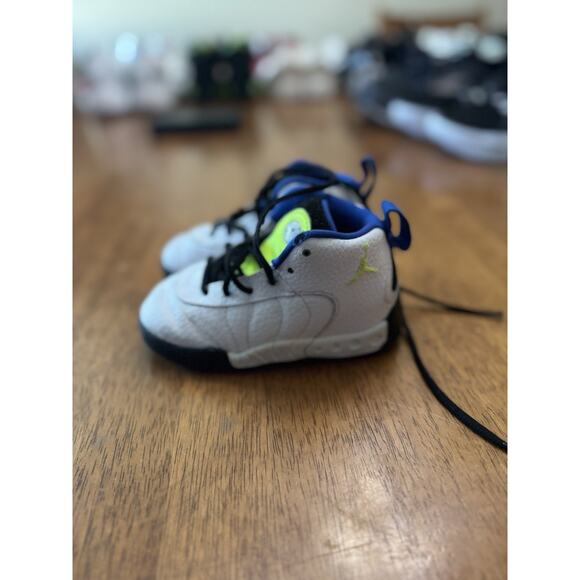 Nike Jordan Size 7C Jumpman Pro Toddler Sneakers Shoes White Blue NBS120 - Picture 2 of 5